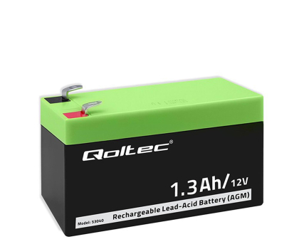 Akumulator do UPS Qoltec Akumulator AGM 12V 1.3Ah max. 19.5A